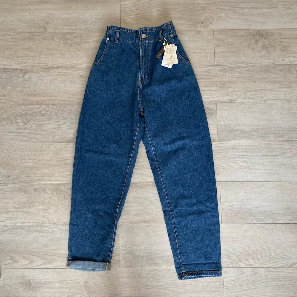 Mango High-Waist Straight Leg Slouchy Jeans - Picture 3 of 12